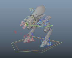 RIG-IT.net rig with controls in Maya.